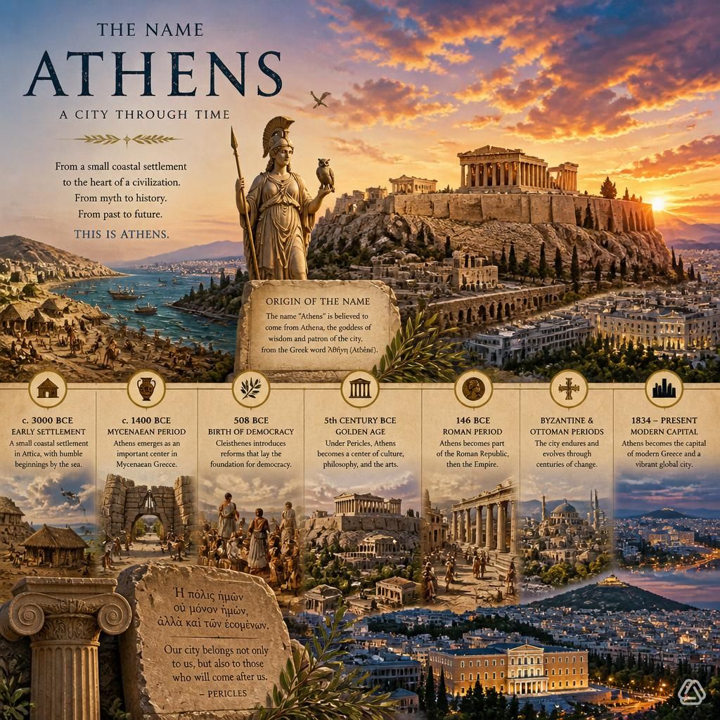 Η Ιστορία του Ονόματος της Αθήνας: Από την Ακτή στην Πρωτεύουσα